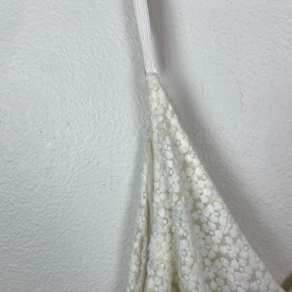 Amanda Uprichard White Floral Lace Tie Waist Dress - Picture 5 of 9